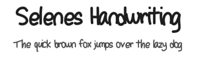 Selenes Handwriting by Selene Griffin — Script Handwritten Font — thumbnail 1