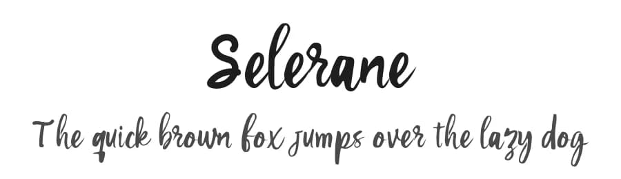 Selerane by Shiddiq Art — Script Handwritten Font