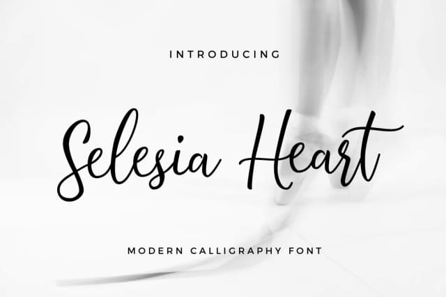 Selesia Heart Font by Typia Nesia — Script Handwritten Font