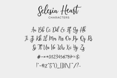Selesia Heart Font by Typia Nesia — Script Handwritten Font — thumbnail 5