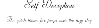 Self Deception by Misti's Fonts — Script Handwritten Font — thumbnail 1