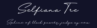 Selfiana Tre by Sutype — Script Handwritten Font — thumbnail 2