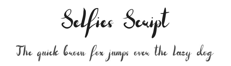 Selfies Script by Edric Studio — Script Handwritten Font