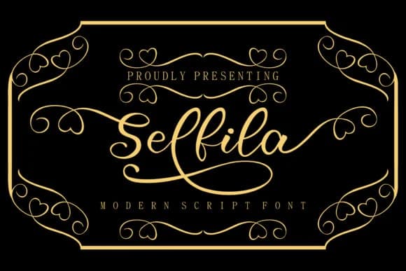 Selfila Font by Skiiller Studio — Script Handwritten Font