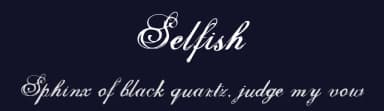 Selfish by Misprinted Type — Script Handwritten Font — thumbnail 2