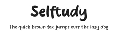 Selftudy by MJType — Script Handwritten Font — thumbnail 1