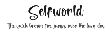 Selfworld by Letterena Studios — Script Handwritten Font — thumbnail 1