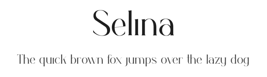 Selina by Tokopress — Serif Font