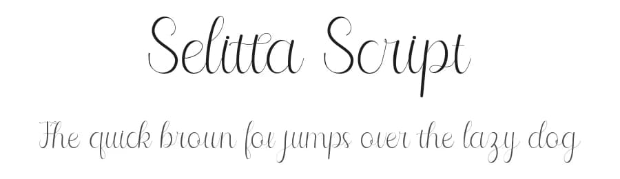 Selitta Script by Alfin Ridhowi — Script Handwritten Font