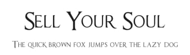 Sell Your Soul by Christopher Hansen — Sans Serif Font — thumbnail 1