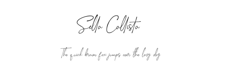 Sella Callista by Gilar Studio — Script Handwritten Font