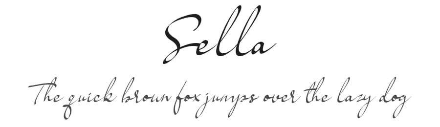 Sella by zulkhairilettering — Script Handwritten Font — preview 1