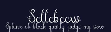Sellebeew by Rasyid Annas — Script Handwritten Font — thumbnail 2
