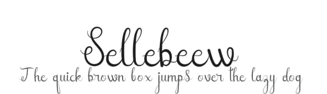Sellebeew by Rasyid Annas — Script Handwritten Font