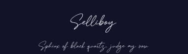 Selliboy by Gede Sugiantara — Script Handwritten Font — thumbnail 2