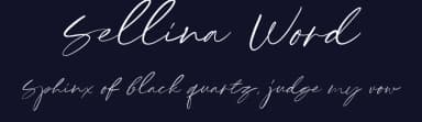 Sellina Word by Letterhend Studio — Script Handwritten Font — thumbnail 2
