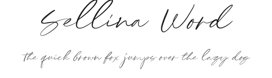 Sellina Word by Letterhend Studio — Script Handwritten Font