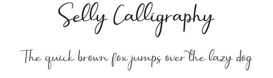 Selly Calligraphy by AEN Creative Studio — Script Handwritten Font