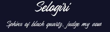 Selogiri by Aksoro 99 — Script Handwritten Font — thumbnail 2