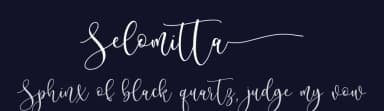 Selomitta by Abo Daniel Studio — Script Handwritten Font — thumbnail 2