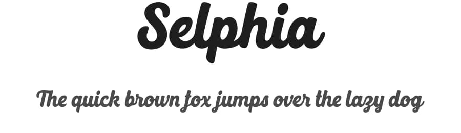 Selphia by Get Studio — Script Handwritten Font
