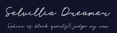 Selvillia Dreamer by Edric Studio — Script Handwritten Font — thumbnail 2