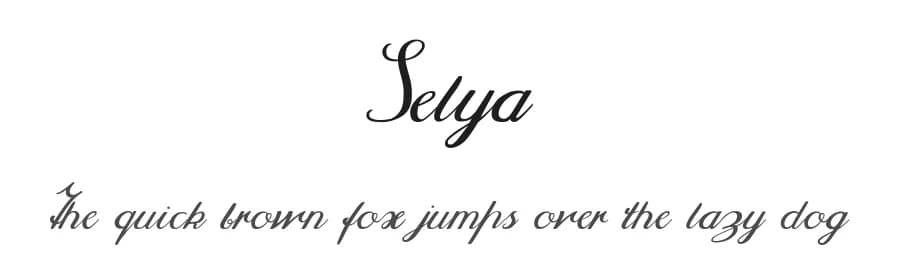 Selya by Magique Fonts — Script Handwritten Font