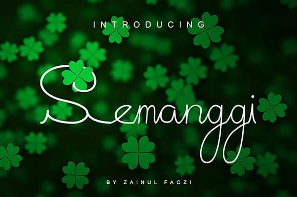 Semanggi Font by Patuh Karya — Script Handwritten Font