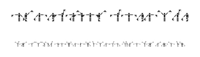 Semaphore Pramuka by Imran Nasution — Dingbats Font