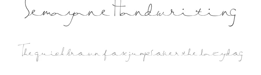 Semayane Handwriting by Mozyen Studio — Script Handwritten Font