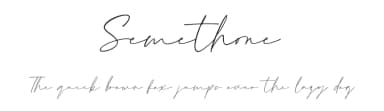 Semethone by Pen Culture — Script Handwritten Font — thumbnail 1