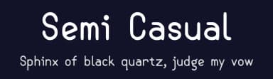 Semi Casual by Walter E Stewart — Sans Serif Font — thumbnail 2