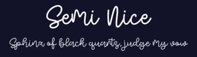 Semi Nice by Forberas Club — Script Handwritten Font — thumbnail 2