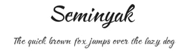 Seminyak by Omaikraf Studio — Script Handwritten Font — thumbnail 1