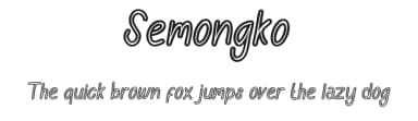 Semongko by Yahhya Anas — Script Handwritten Font — thumbnail 1