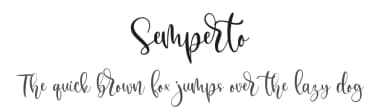 Semperto by HansCo — Script Handwritten Font — thumbnail 1