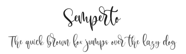 Semperto by HansCo — Script Handwritten Font