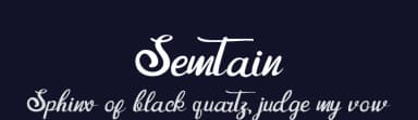 Semtain by nomlimofont — Script Handwritten Font — thumbnail 2