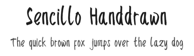 Sencillo Handdrawn by Atj — Script Handwritten Font