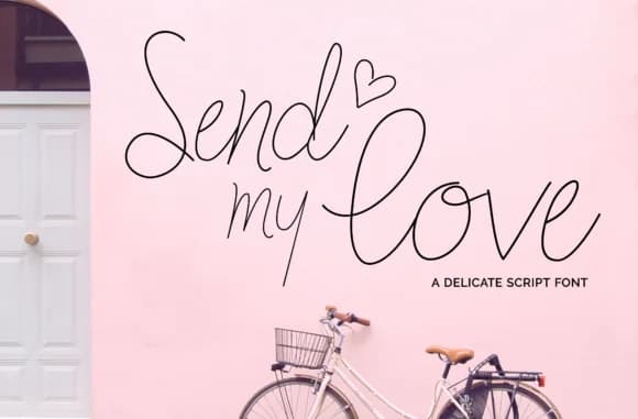 Send My Love Font by Christine Teixeira — Script Handwritten Font