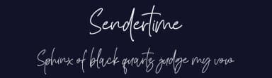 Sendertime by AminMario — Script Handwritten Font — thumbnail 2