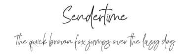 Sendertime by AminMario — Script Handwritten Font — thumbnail 1