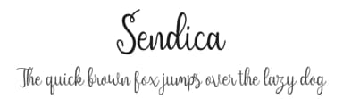Sendica by Rahagita Studio — Script Handwritten Font — thumbnail 1