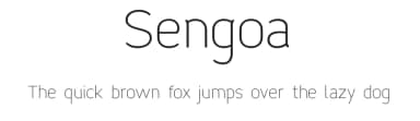 Sengoa by Lerima — Sans Serif Font — thumbnail 1