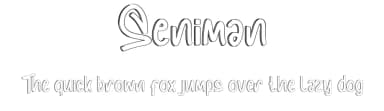Seniman by Calligraphy Fonts — Script Handwritten Font — thumbnail 1