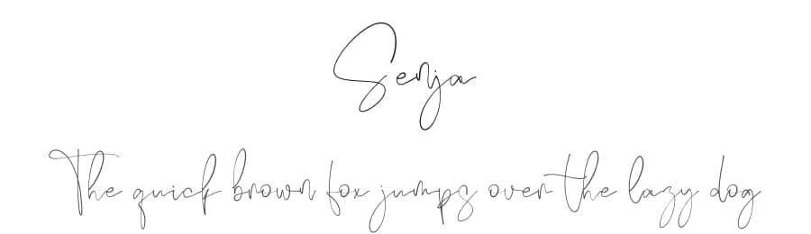 Senja by Integritype Studio — Script Handwritten Font