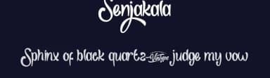 Senjakala by VinType — Script Handwritten Font — thumbnail 2