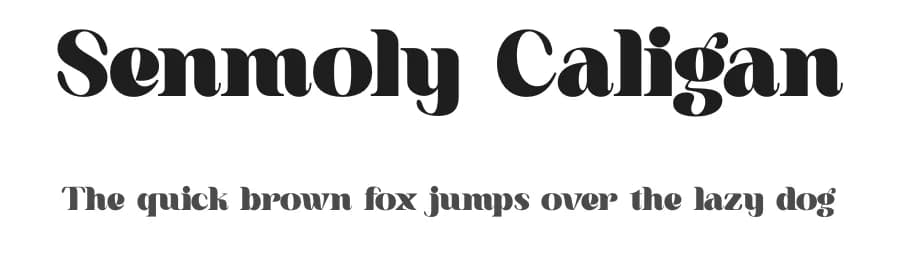 Senmoly Caligan by Storytype Studio — Serif Font
