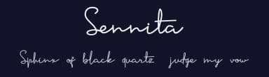 Sennita by Bearytype — Script Handwritten Font — thumbnail 2