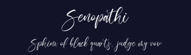 Senopathi by Hatf Type — Script Handwritten Font — thumbnail 2